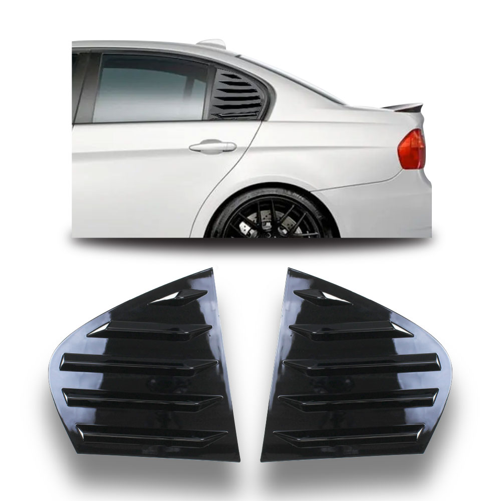 BMW E90 QUARTER GLASS WINDOW LOUVERS GLOSS BLACK-LOUVREBMWE90