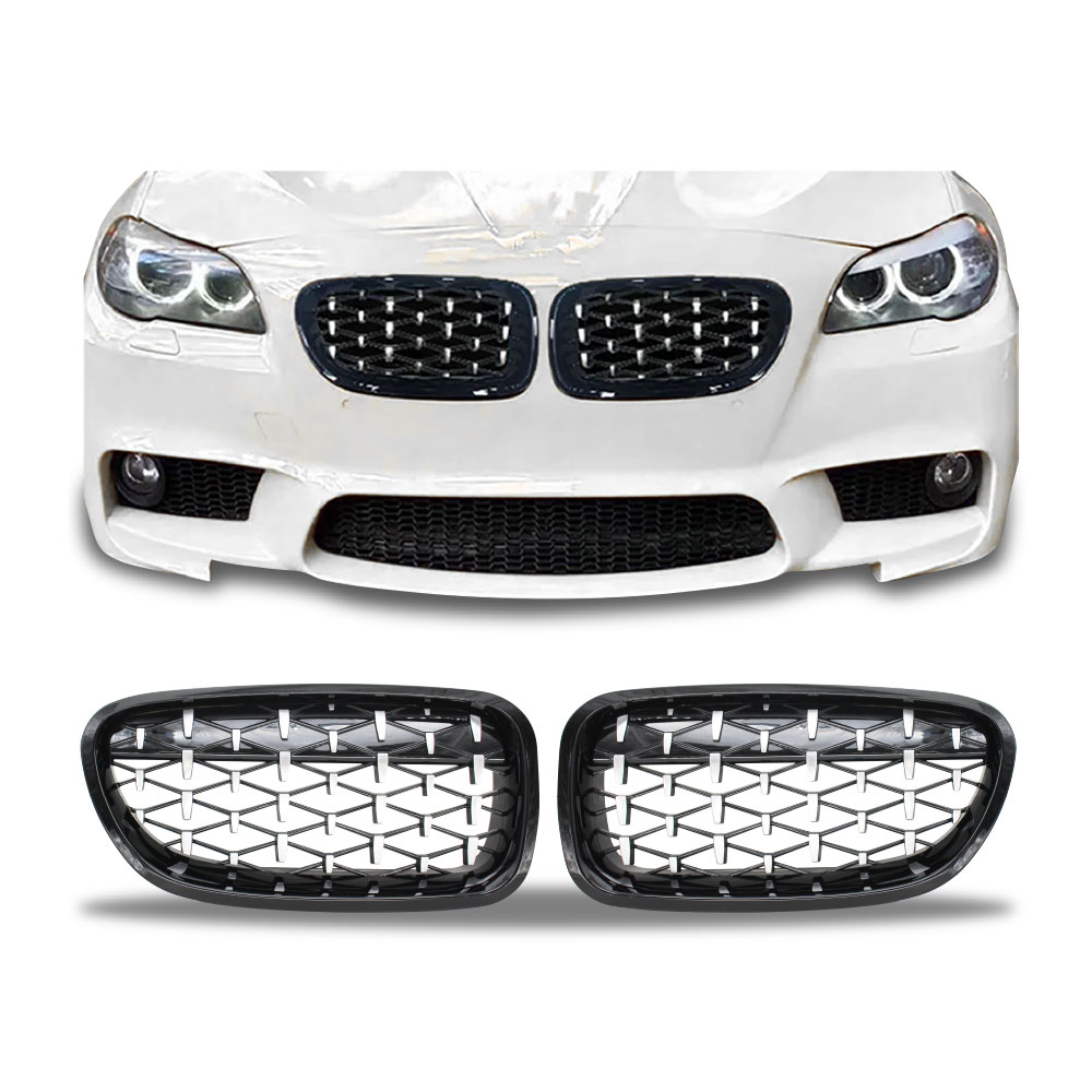 BMW F10 2011-2016 DIAMOND GRILL CHROME & BLACK-BMWF10GDCB