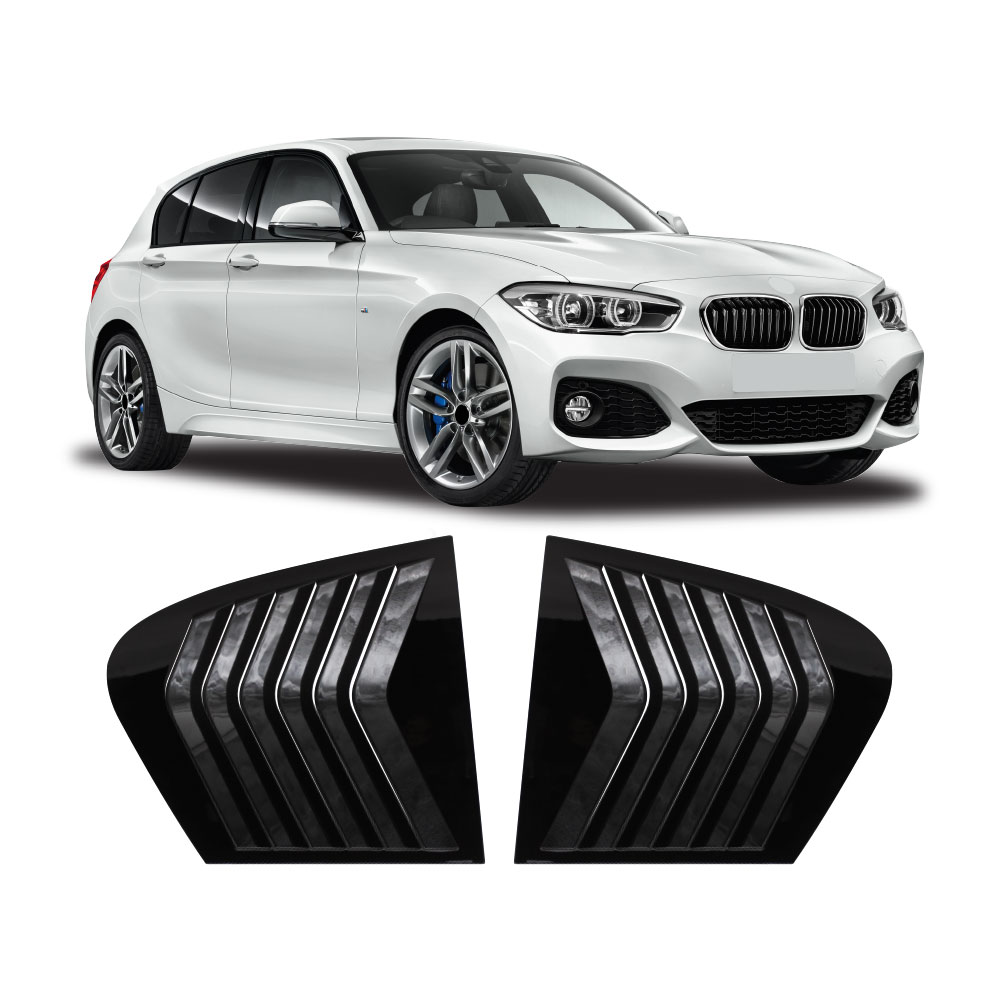 BMW F20 QUARTER GLASS WINDOW LOUVERS GLOSS BLACK-BMWF20LOUVRE