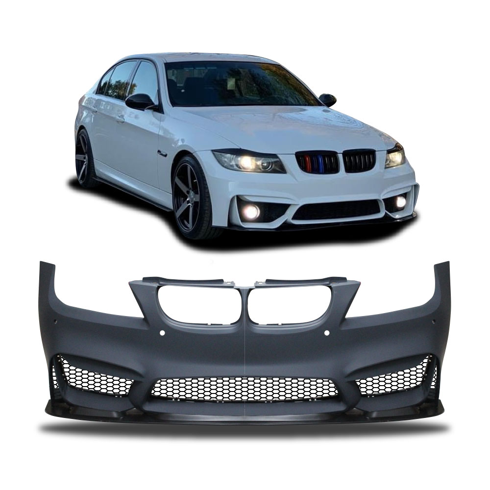 BMW E90 2005+ PRE-FACELIFT M4 FRONT BUMPER WITH FRONT LIP & PDC HOLES-BUMPERE90PF