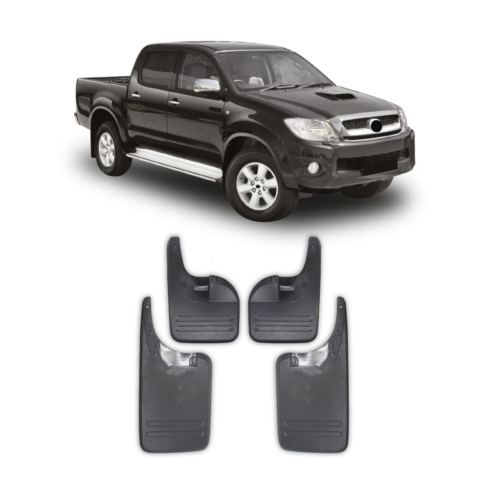 HILUX D4D 2005-2011 4X4 MUDFLAPS 4 PIECE SET-MFTOYB2105A