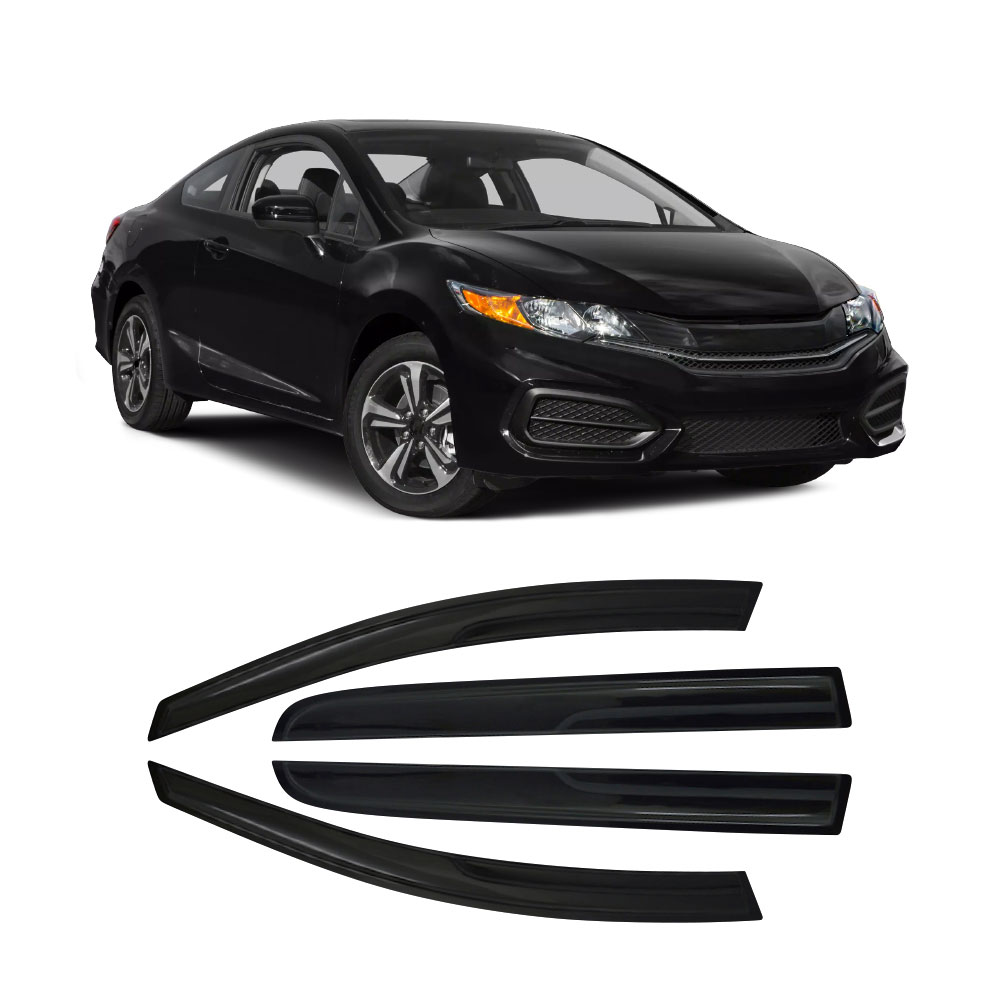 HONDA CIVIC 2015+ INJECTION BLACK WINDSHIELDS 4 PIECE-WSSHOCIVIC15+