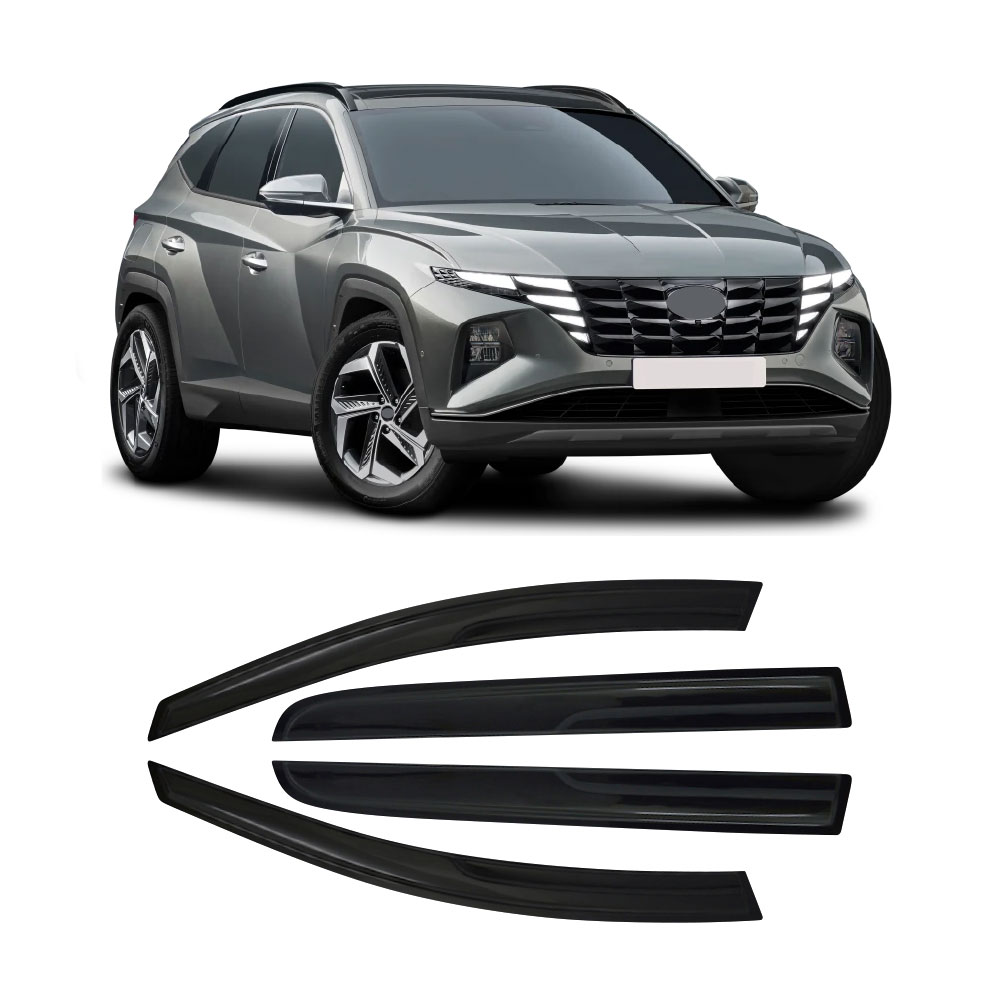 HYUNDAI TUCSON 2022+ INJECTION BLACK WINDSHIELDS 4 PIECE-WSSHY1522