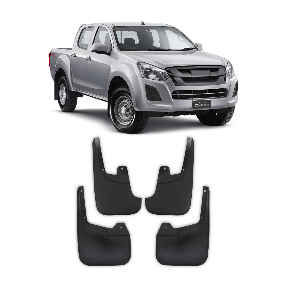 ISUZU 2017+ FACELIFT MUDFLAPS 4 PIECE SET-MFISUZ5