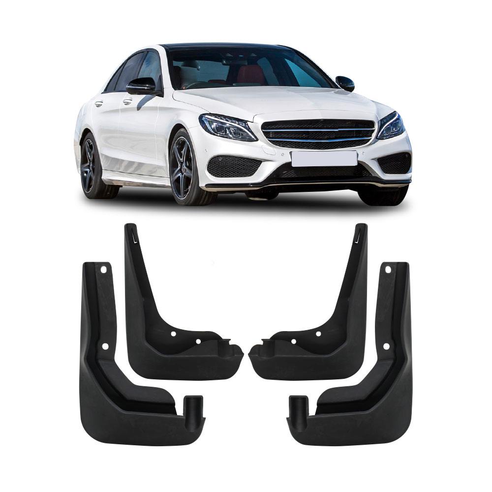 MERCEDES W205 PRE FACELIFT MUDFLAPS 4 PIECE-MFMERCW205