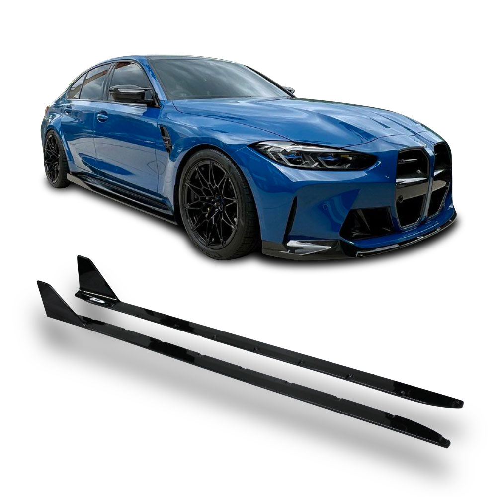 BMW G80 1 PIECE SIDE SKIRT GLOSS BLACK-BMWG80SS