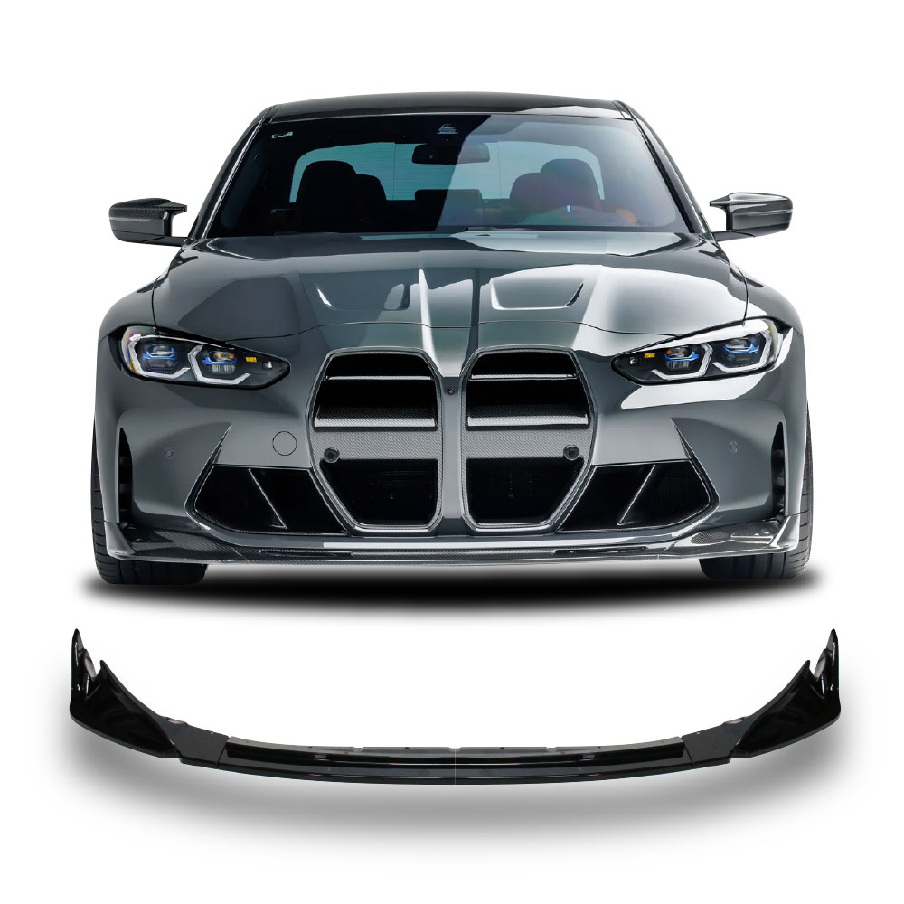 BMW G80, G82, G83 VORSTEINER FRONT LIP SPOILER 3 PIECE GLOSS BLACK-BMWG80FSPV