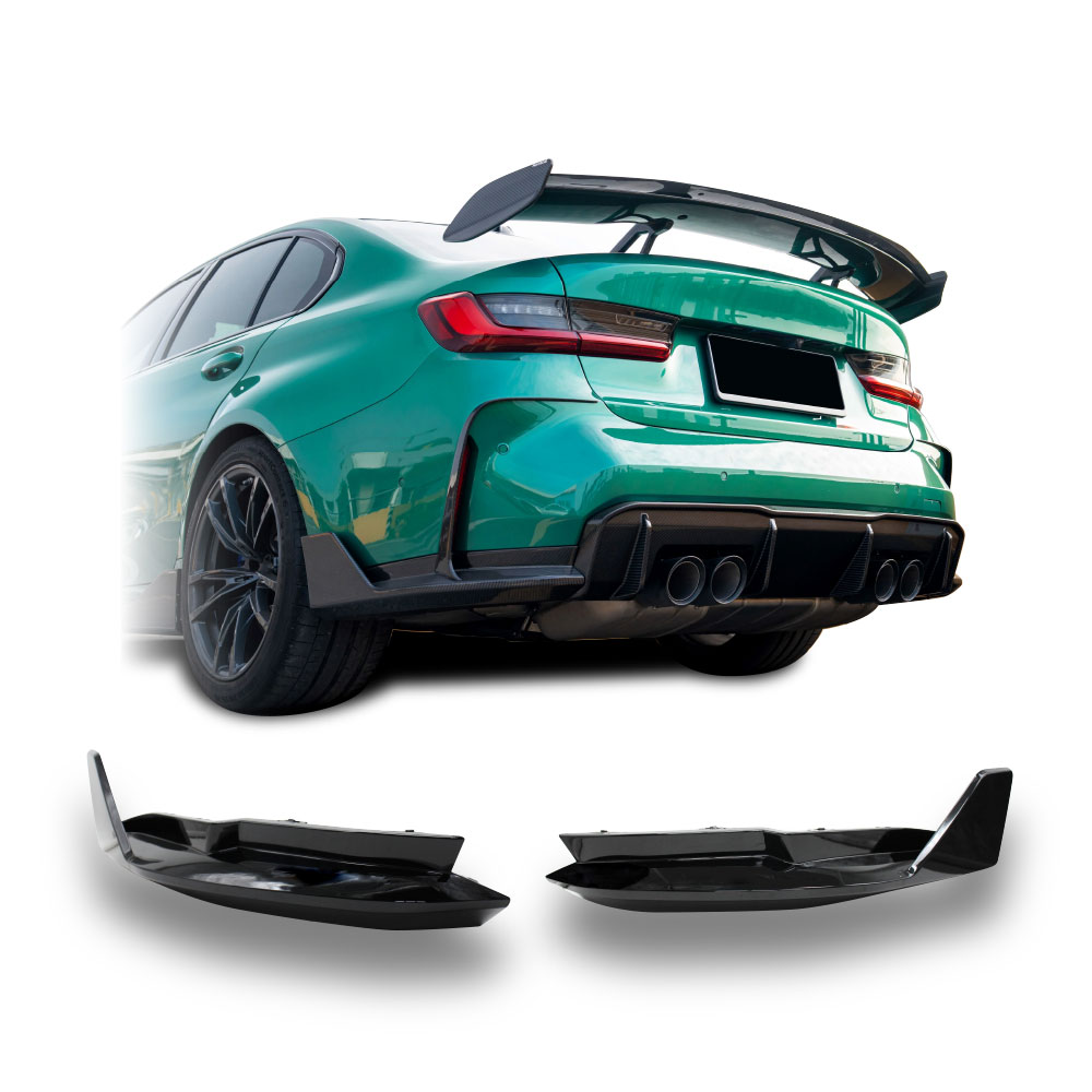 BMW G80 REAR SIDE CANARDS 2 PIECE GLOSS BLACK-BMWG80R