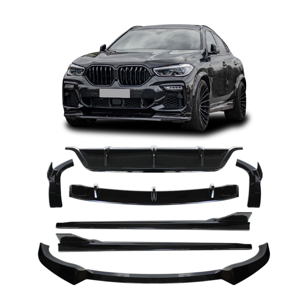 BMW X6 G06 2023 FACELIFT WARRIOR BODY KIT 7 PIECE GLOSS BLACK-BMWX6LCIKITB