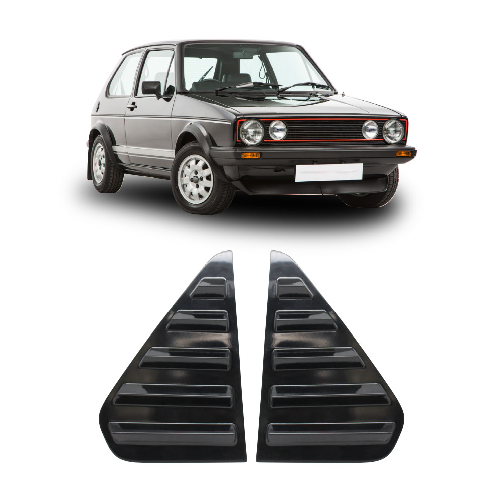 GOLF 1 QUARTER GLASS WINDOW LOUVERS GLOSS BLACK-LOUVREGOLF1