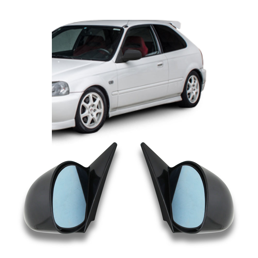 HONDA CIVIC 1996-2000 DTM MIRROR TYPE C GLOSS BLACK-MIRRORCIVICC