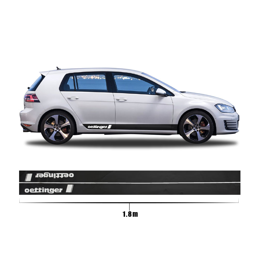 OETTINGER SIDE STICKER DECAL 2 PIECE SET BLACK-DXAOETBLK