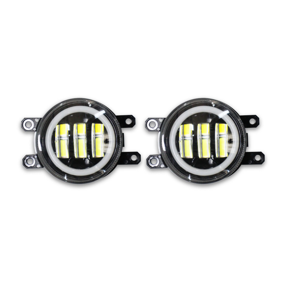 UNIVERSAL ANGEL EYE JEEP STYLE FOG LIGHTS 2 PIECE SET-SLNP200JAE