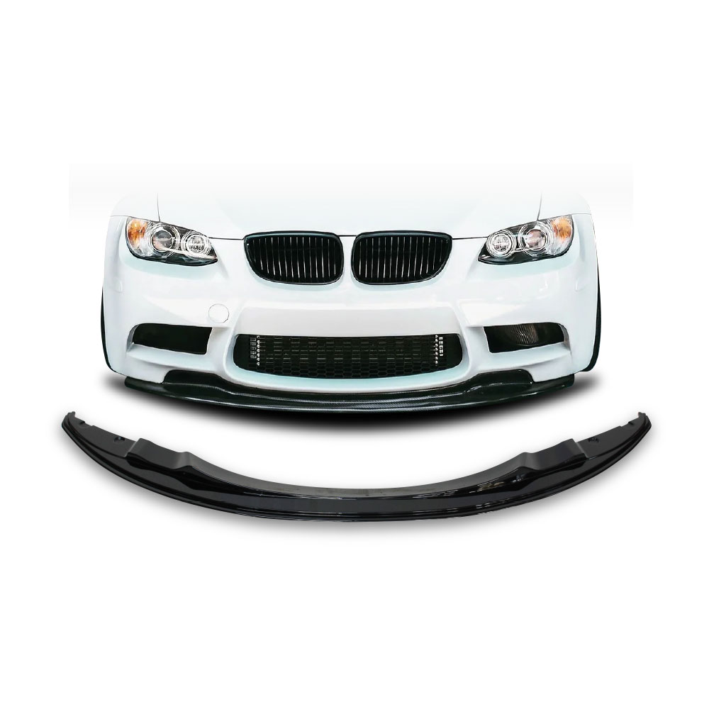 BMW E90 E92 E93 M3 FRONT LIP 1 PIECE GLOSS BLACK-BMWE92M3SP