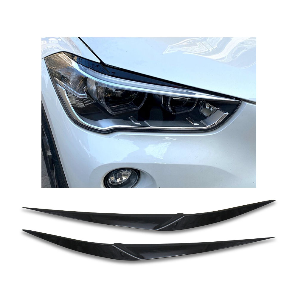 BMW X1 2017+ F48 PLASTIC EYELIDS GLOSS BLACK-BMWX1EYE