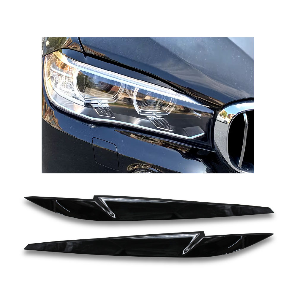 BMW X5 F15 & X6 F16 PLASTIC EYELIDS GLOSS BLACK-BMWF15EYE