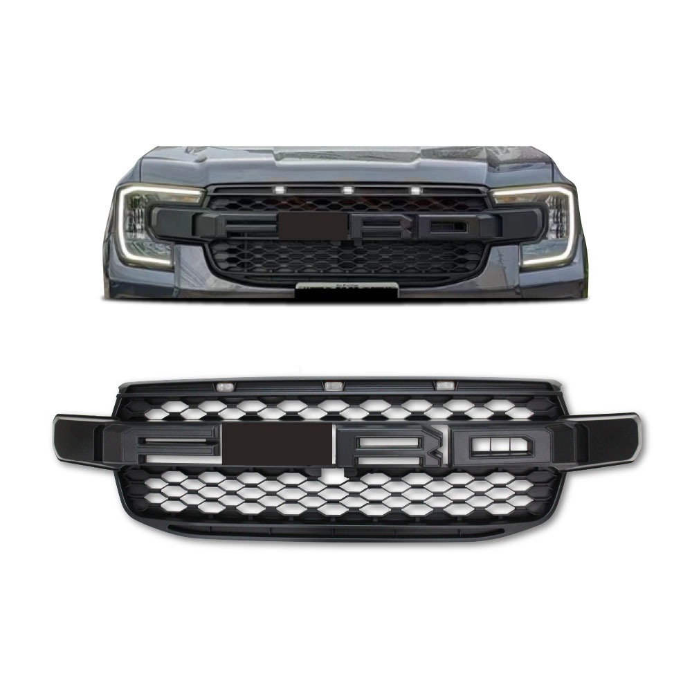RANGER 2023+ NEXT GEN RAPTOR STYLE LED GRILL BLACK LETTERING-D9-FD2023GRLED