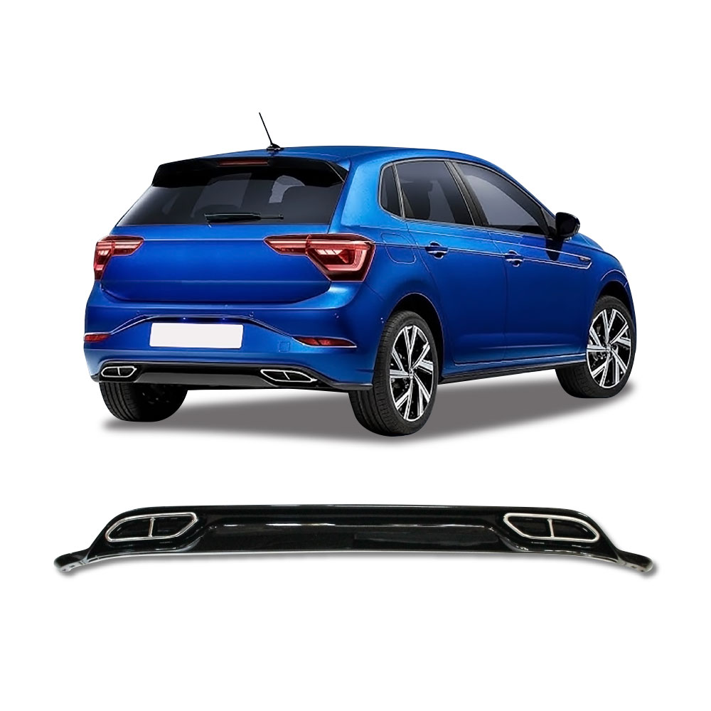 POLO 9 R LINE 2023+ REAR DIFFUSER GLOSS BLACK-PFSP9TSIDIFF2