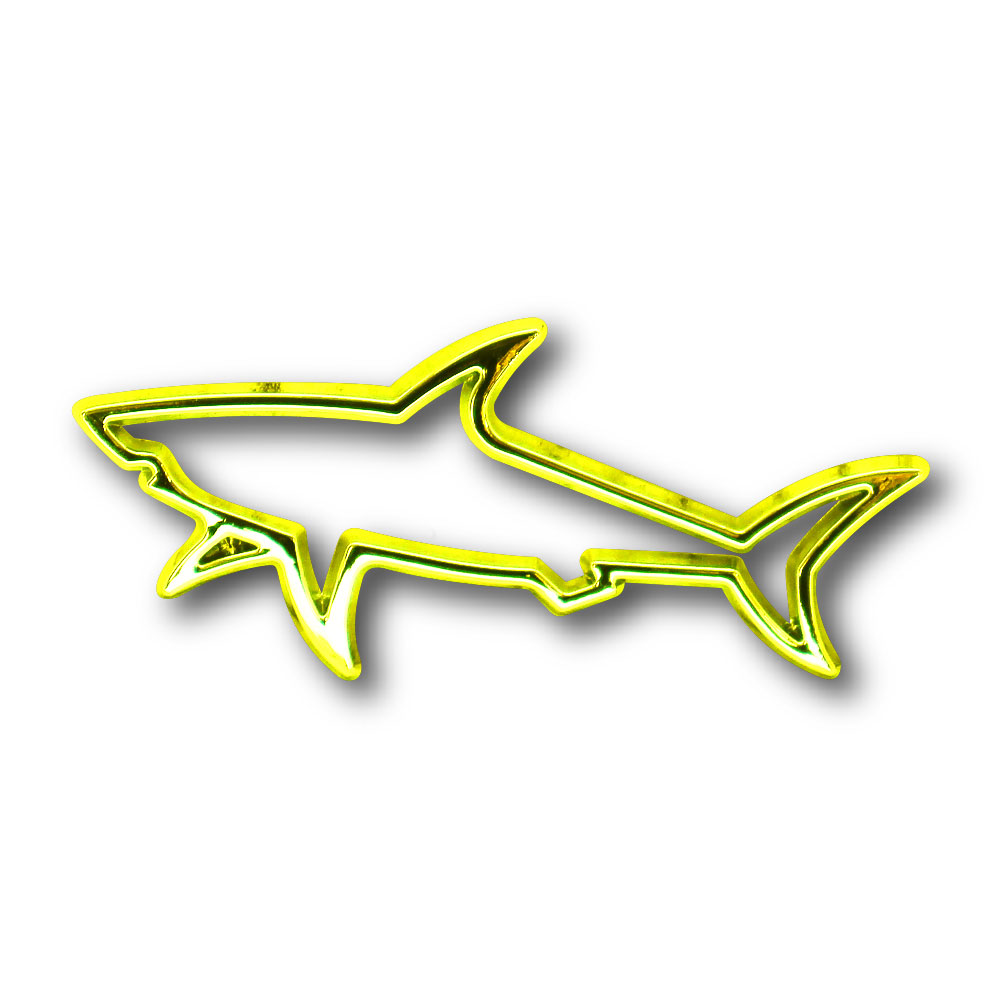 PAUL AND SHARK CUT OUT BADGE GOLD-CHR-PAULGOLD