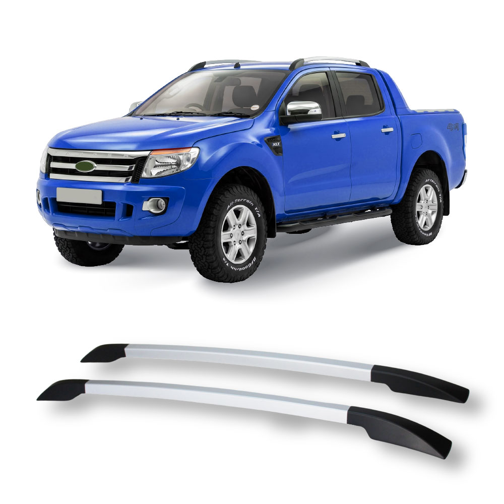 RANGER 2012+ STICK ON RAISED ROOF RACKS SILVER-D6-FD06S3M