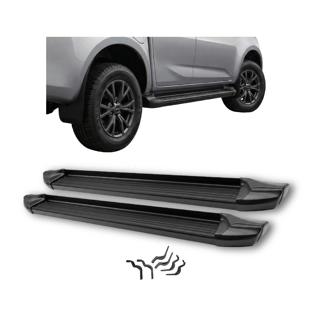ISUZU GEN 7 2022+ DOUBLE CAB RUNNING BOARDS BLACK-SS1OEIZ2022