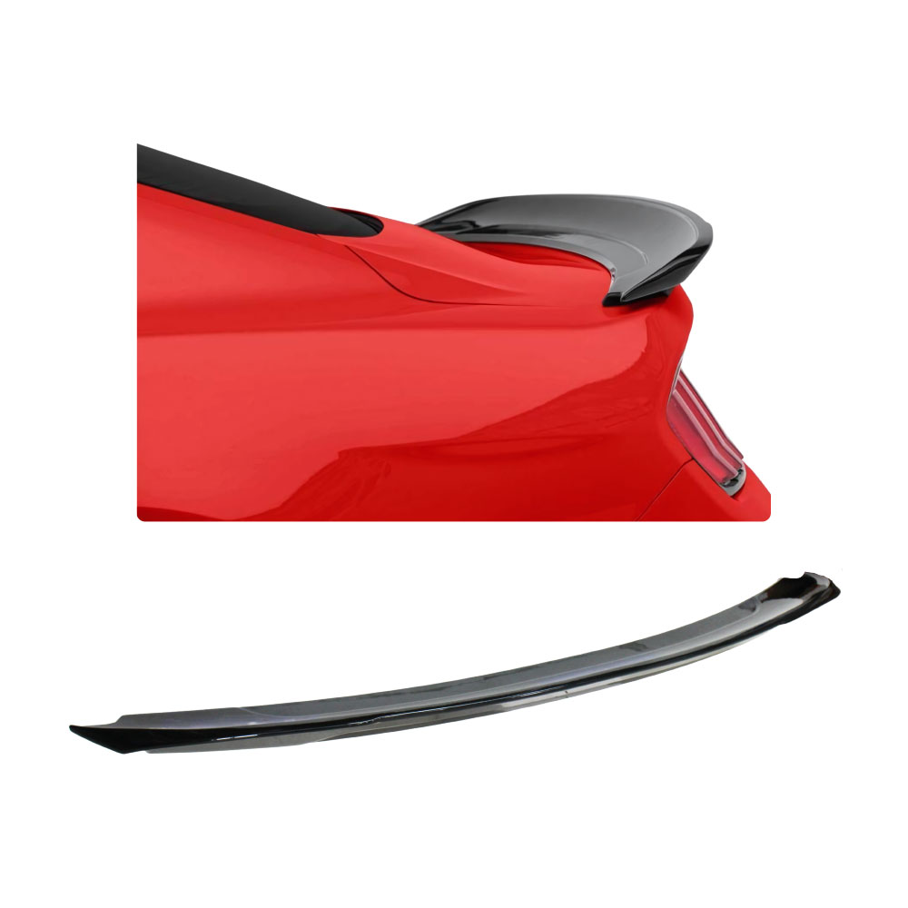 MUSTANG 6TH GEN S550 2015-2023 GT STYLE BOOT SPOILER GLOSS BLACK-BSPMUSTANG1