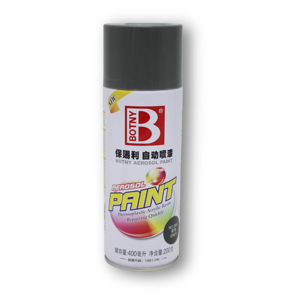 THERMOPLASTIC ACRYLIC RESIN SPRAY PAINT GREY 400ML CAN-SPRGREY