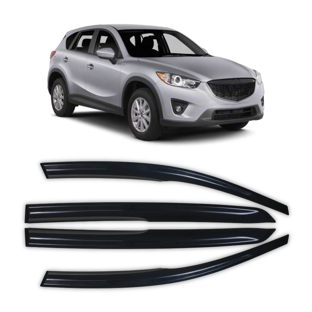 MAZDA CX5 2013-2017 INJECTION BLACK WINDSHIELDS 4 PIECE-WSSMZ09INJ
