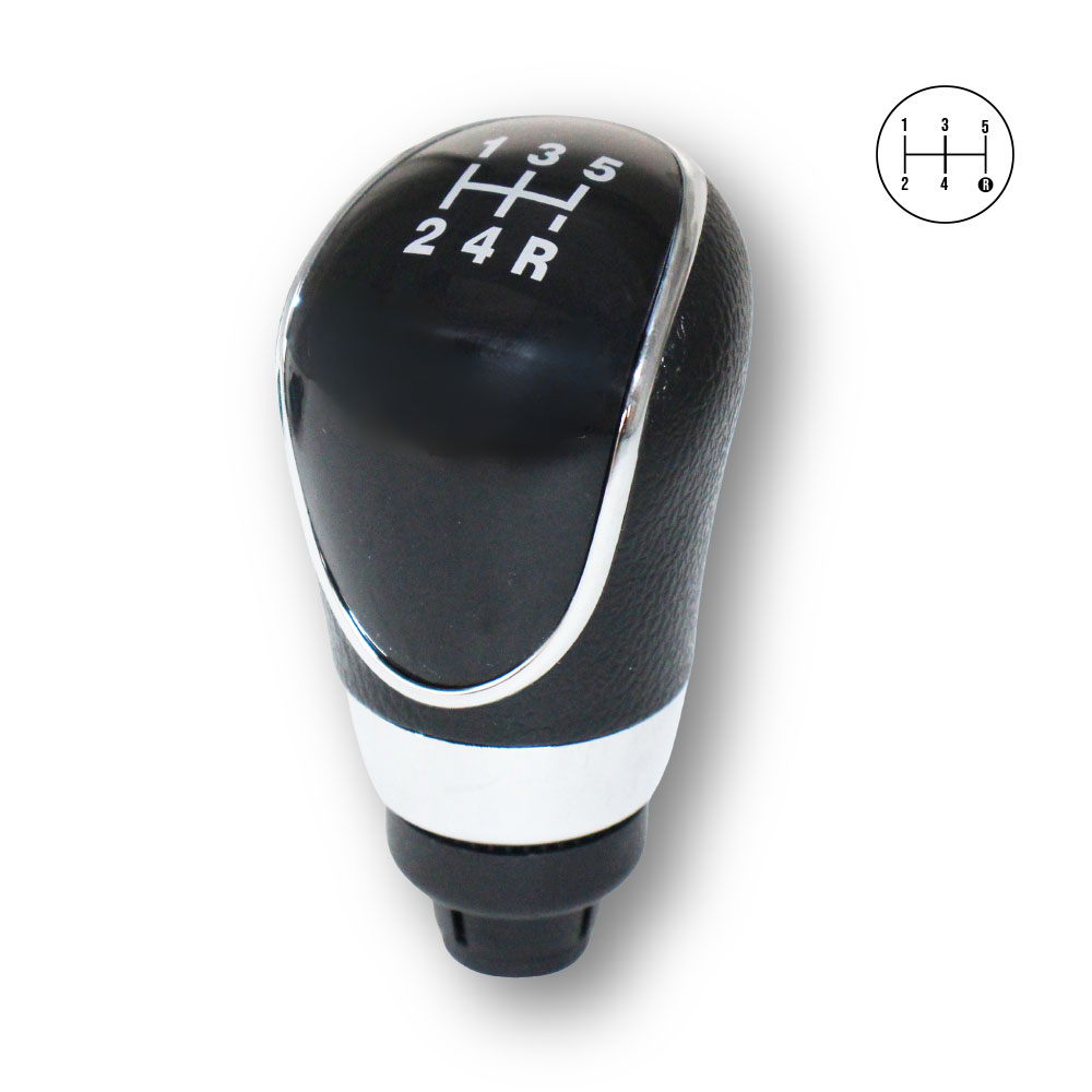 FIESTA + FOCUS 5 SPEED GEAR KNOB BLACK WITH CHROME-GEARBOOTFORD