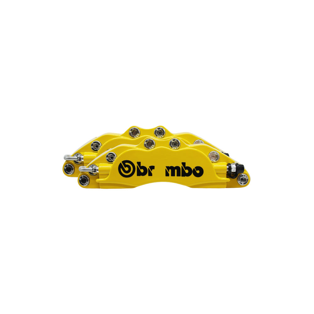 BREMBO SMALL BRAKE CALIPER COVERS STEEL ALLOY YELLOW-BREMBO1YELL