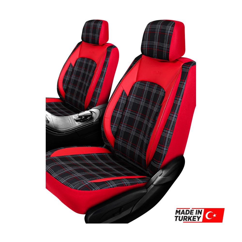 UNIVERSAL-GTI-STYLE-RED-CHECK-DESIGN-RED-PU-LEATHER-SEAT-COVERS-10-PIECE-SET-SEATAKRA102RED
