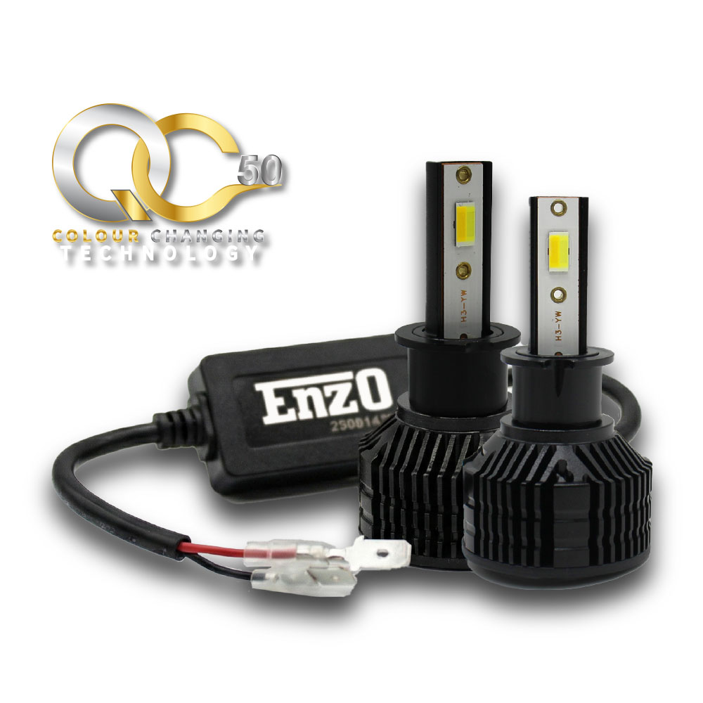 ENZO QC50 H3 50 WATT COLOUR CHANGING LED BULBS NON FLASHING-LEDQC50WH3