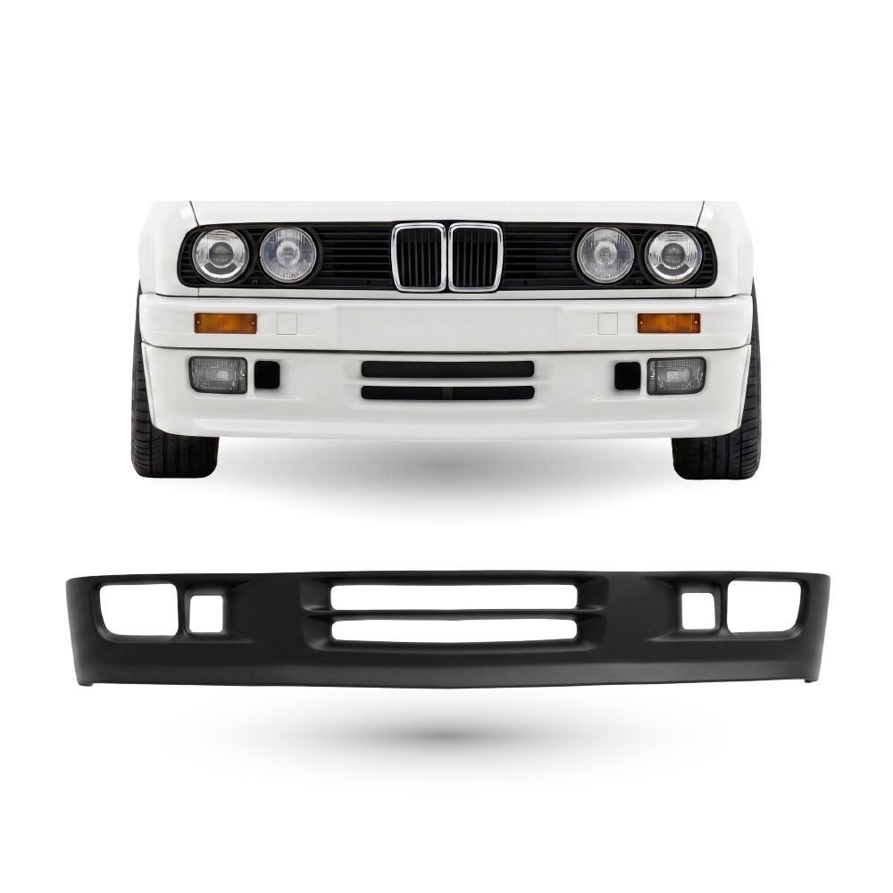 BMW E30 325is PLASTIC FRONT BUMPER SPOILER BLACK-BMWE30AFSP