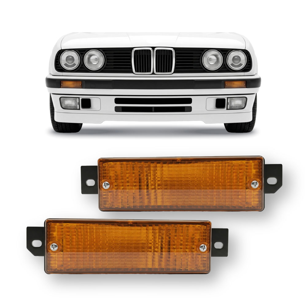 BMW E30 OE STYLE BUMPER INDICATOR AMBER-BIBME30