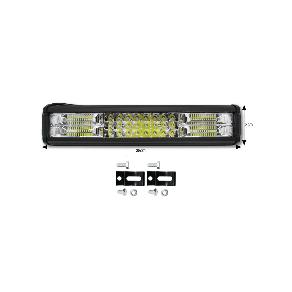 DUAL ROW LED BAR LIGHT 216 WATT 38CM x 8CM-LEDBARC3-216W