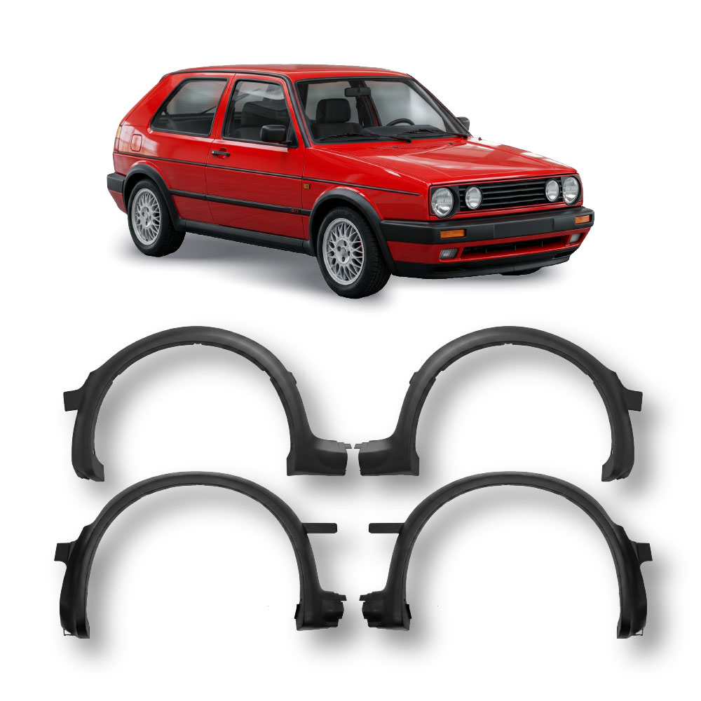 GOLF 2 WHEEL ARCHES 4 PIECE BLACK-ARCHES-T