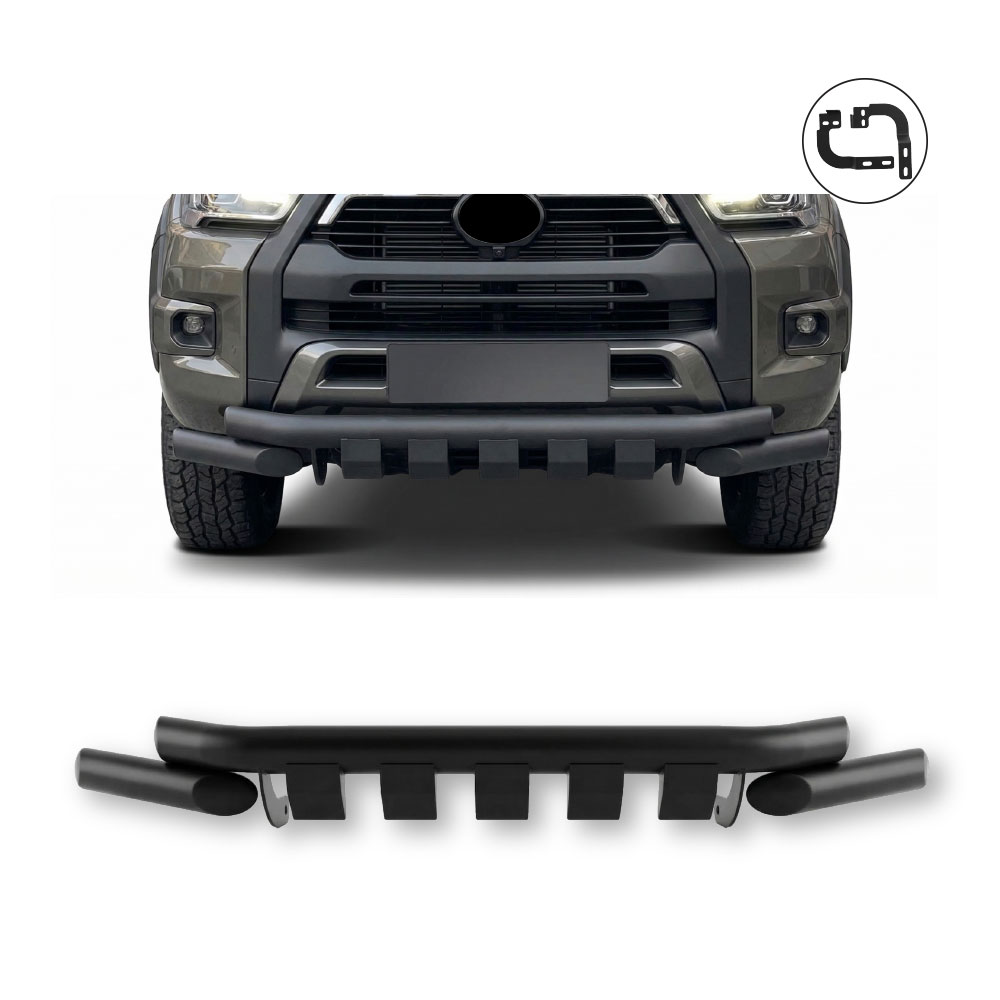 HILUX 2021+ FRONT STYLING BAR 3 PIECE SET BLACK-NBBSTY21