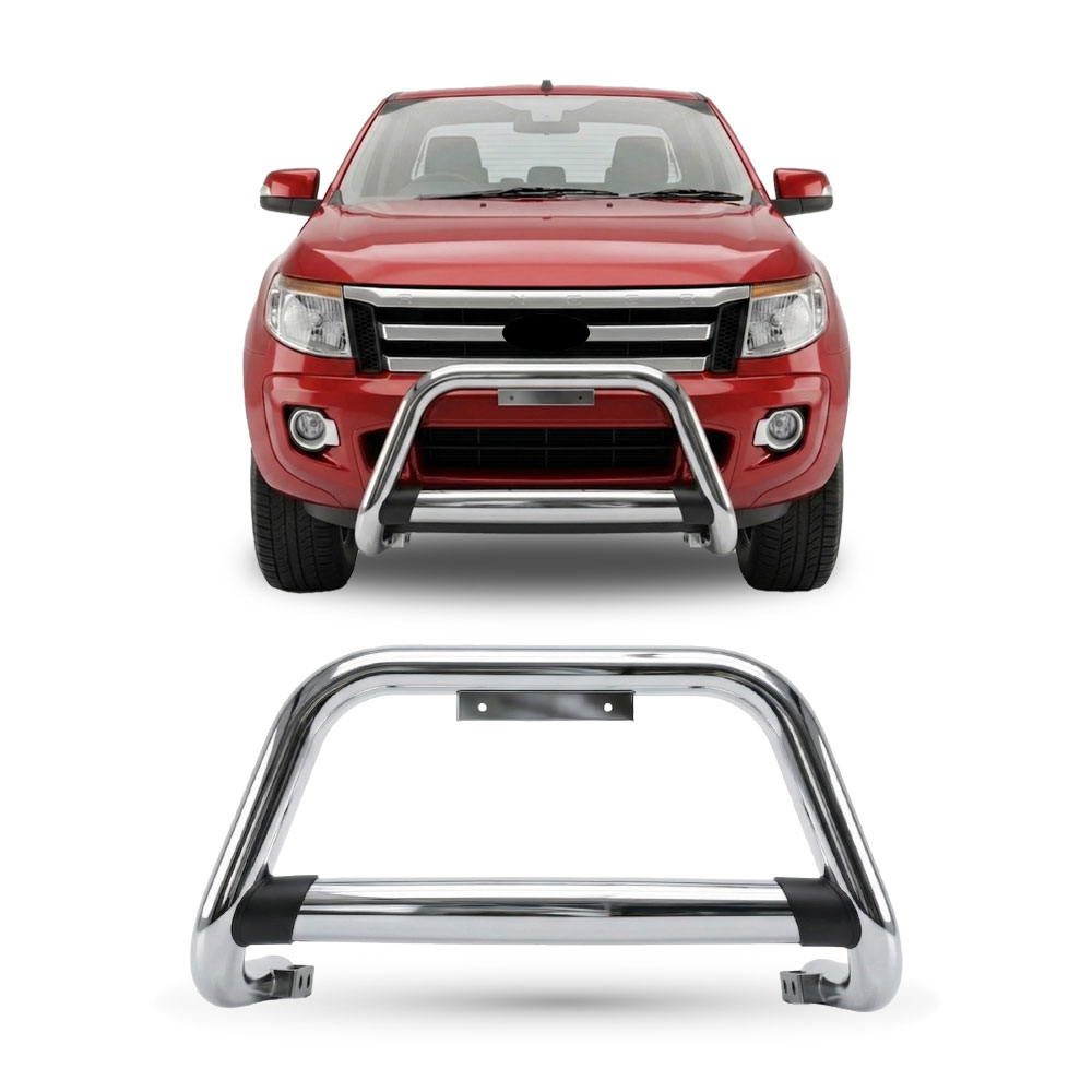 RANGER 2012+ B GRADE NUDGE BAR CHROME 201 STEEL-NBBAFD12SS