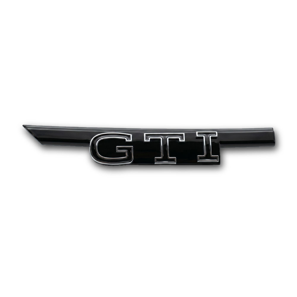 GOLF 8 GTI GRILL BADGE BLACK WITH CHROME-CHRV-G8GBBKCH
