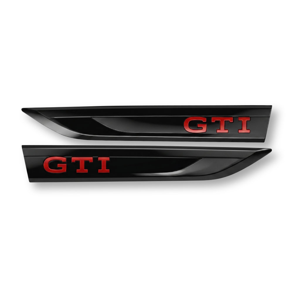 GOLF 8 STYLE GTI RED FENDER ARROWS BLACK-CHRV-G8AFBK