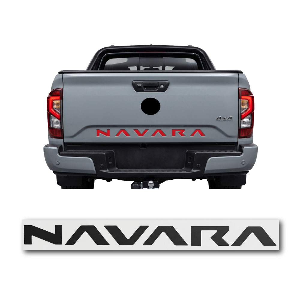 NAVARA TAILGATE STICKER DECAL BLACK 70CM-DXSTICK-NAVBLK