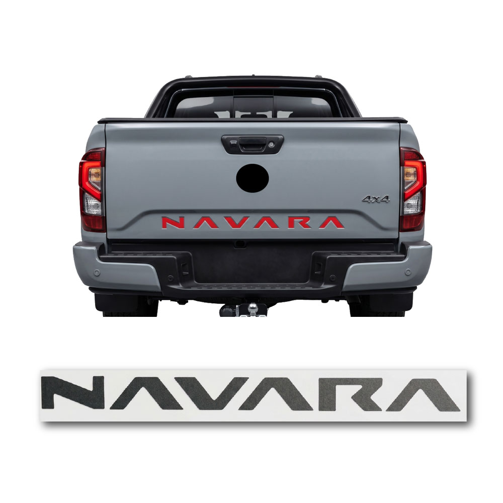 NAVARA TAILGATE STICKER DECAL GREY 70CM-DXSTICK-NAVGRY