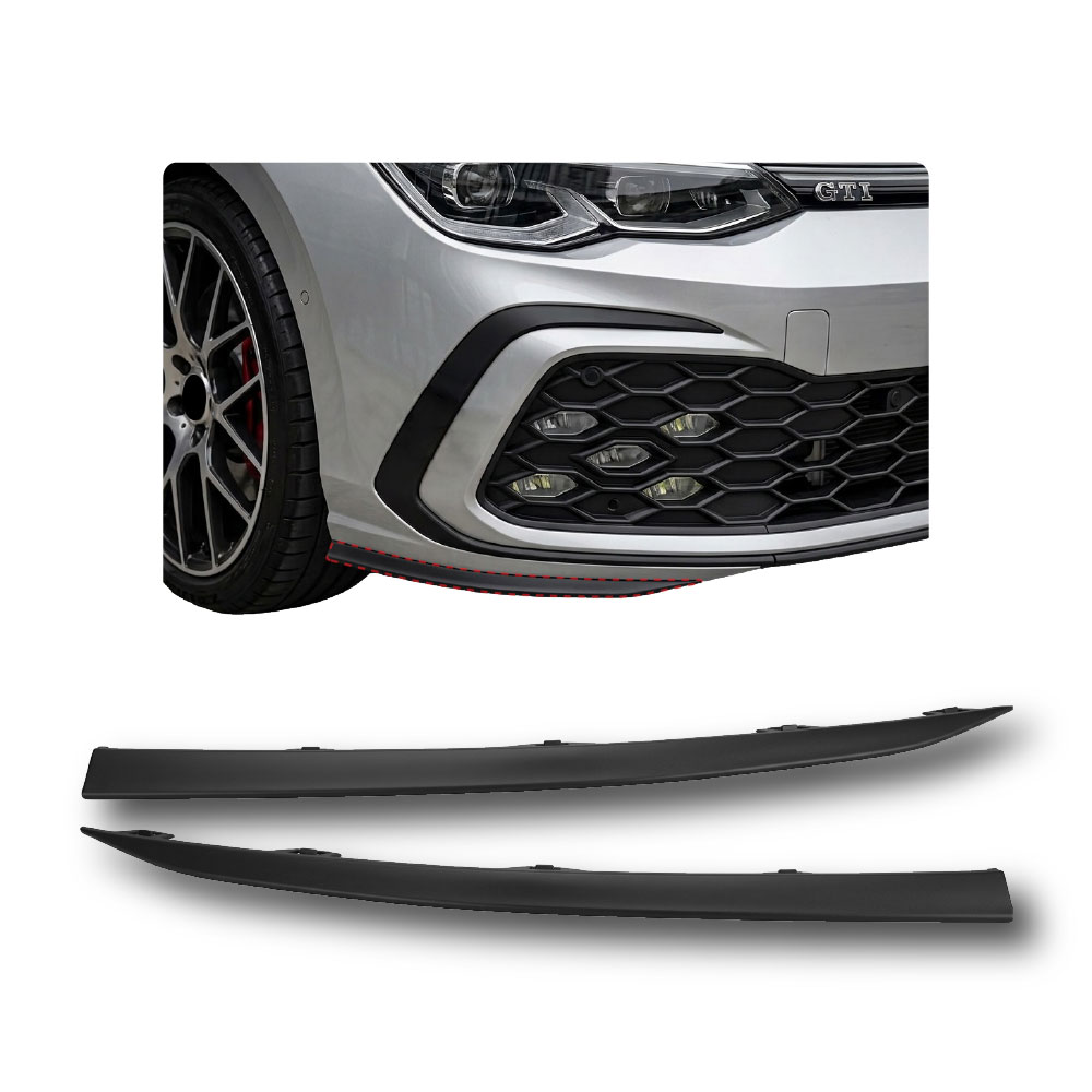 GOLF 8 GTI 2022+ OE FRONT SPLITTERS 2 PIECE BLACK-PFSP920GTI
