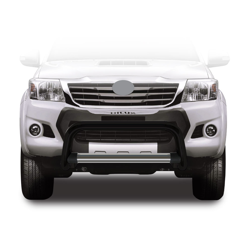 HILUX + FORTUNER 2005-2014 AW 3 INCH NUDGE BAR BLACK-NBBKATOY18-BLK
