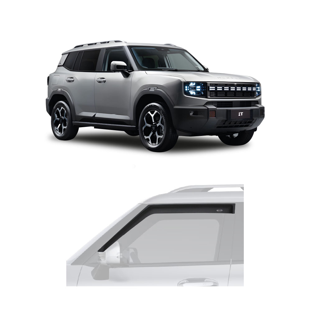 JETOUR T1 FRONT WINDSHIELDS MATT BLACK 2 PIECE SET-WSSJETT1