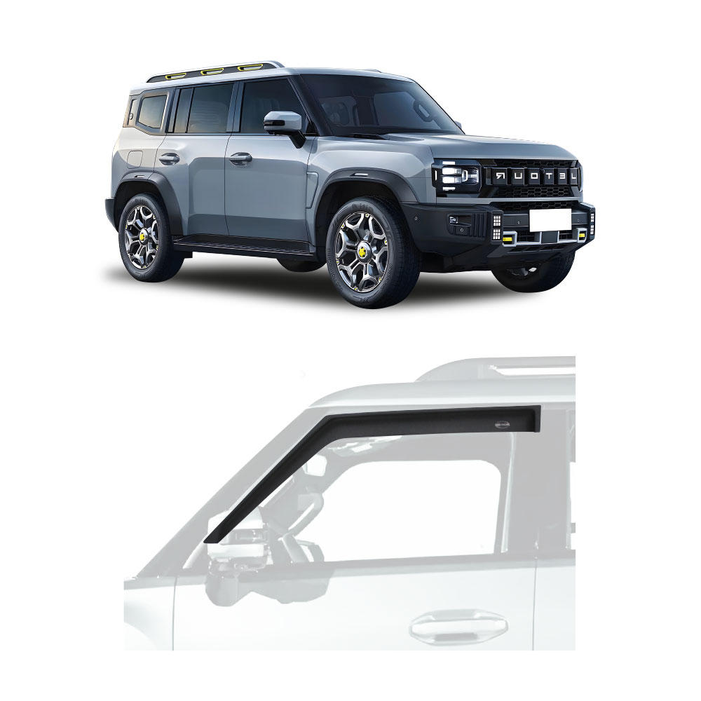 JETOUR T2 FRONT WINDSHIELDS MATT BLACK 2 PIECE SET-WSSJETT2F