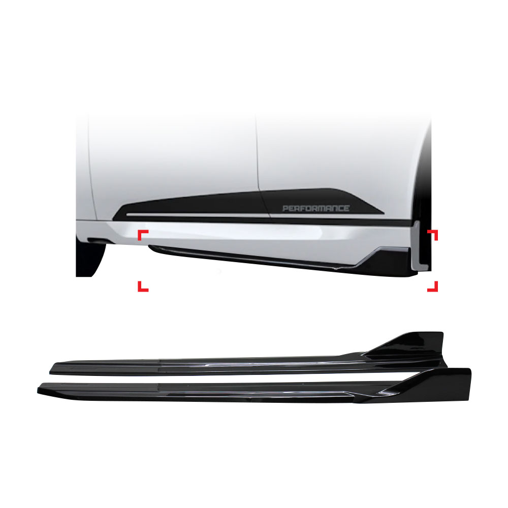 BMW X3 G45 COMPETITION SIDE SKIRTS 2 PIECE GLOSS BLACK-BMWX3G45SS