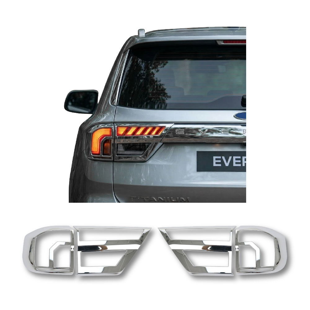 EVEREST 2023+ TAILIGHT TRIMS CHROME-D9-FD2023ZEVTL