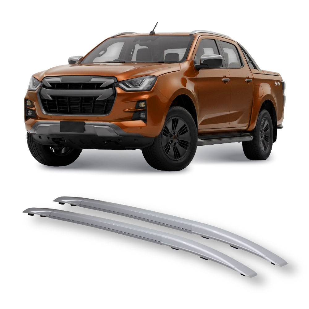 ISUZU 2022+ BOLT ON FLAT ROOF RACKS SILVER-D9-IZ2020RRBS