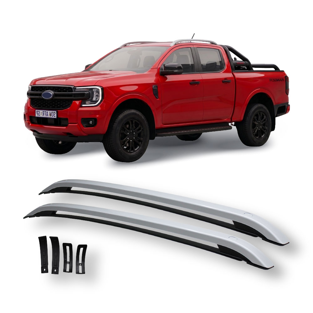RANGER 2023+ NEXT GEN BOLT ON ROOF RACKS SILVER-D9-FD2023RRSIL